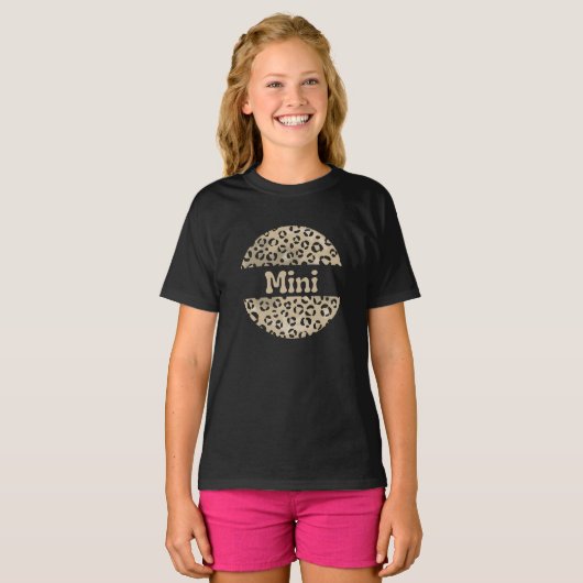 T-shirt Motif Leopard Mini Design (Devant entier)