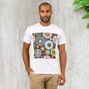 T-shirt Motif Mandala Tribal Boho Cercles Floraux