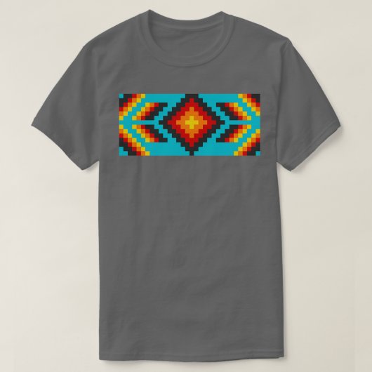T-shirt Motif mexicain Huichol  (Design devant)
