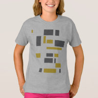 Motif moderne, simple, cool géométrique jaune gris