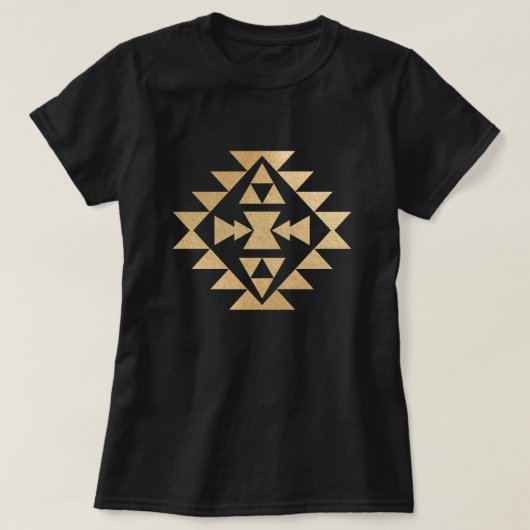 T-shirt Motif Mojave Glittery Gold (Design devant)