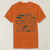 T-shirt motif moustache Croissance Movember (Design devant)