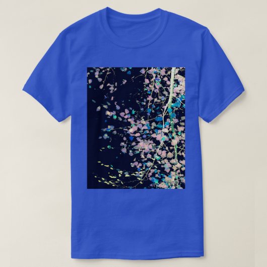 T-shirt Motif naturel 4 Bleu de bouleau (Design devant)