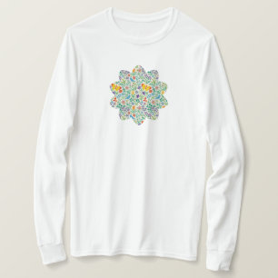 T-shirt Motif Oiseaux, Papillons & Fleurs Sauvages