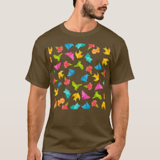 T-shirt Motif Origami coloré
