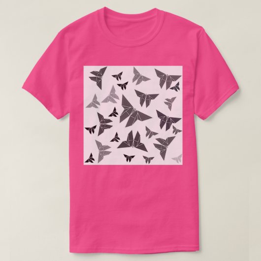 T-shirt Motif papillon Origami Kamikaze (Design devant)