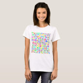 T-shirt Motif Paw Chiot Coloré (Devant entier)