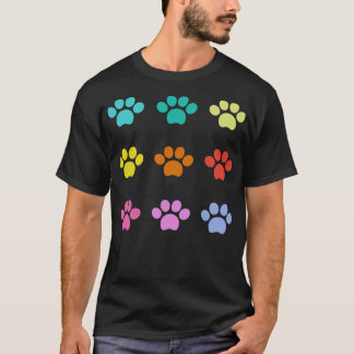 T-shirt Motif Paw coloré