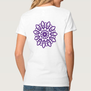 T-shirt Motif pourpre pour jolie femme