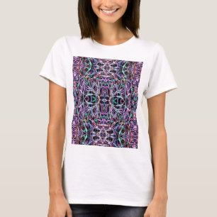 T-shirt Motif psychédélique en rose