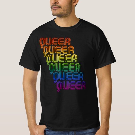 T-shirt Motif Rétro Queer (Devant)