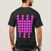 T-shirt Motif rétro rose dans le style tendance avec monog (Dos)