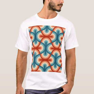 T-shirt Motif Retro Summer Rainbow Stripes