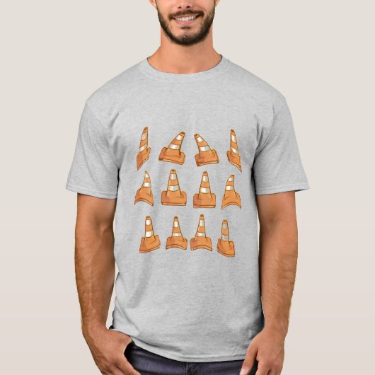 T-shirt Motif Road Cone (Devant)