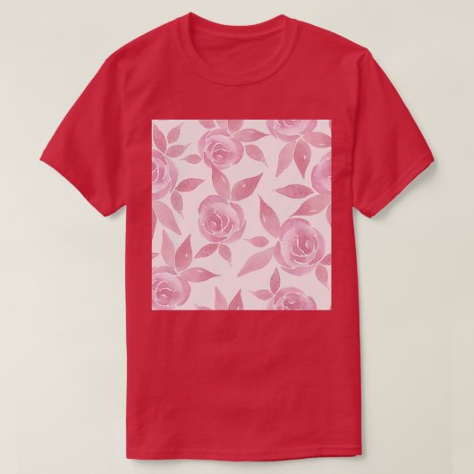 T-shirt Motif Rose rose victorien (Design devant)