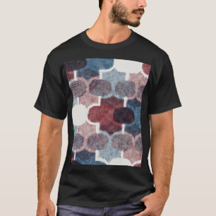 T-shirt Motif rouge Abstrait géométrique