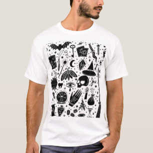 T-shirt Motif sorcière magique : arrière - plan sorcier vi