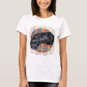 T-shirt Motif Tartan Terrier Écossais