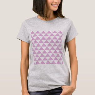 T-shirt Motif triangle Lavender - Design simple et moderne