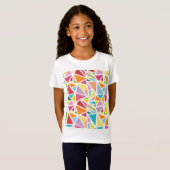 T-Shirt Motif triangles colorés 2 (Devant entier)