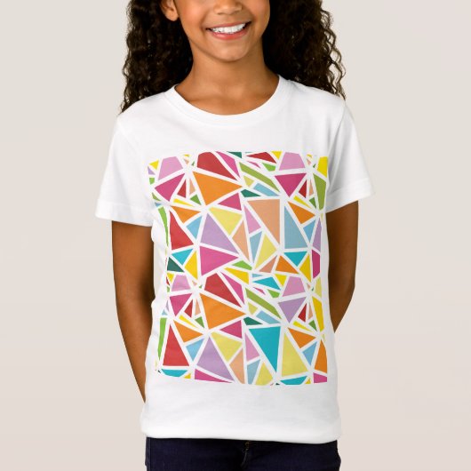 T-Shirt Motif triangles colorés 2 (Devant)