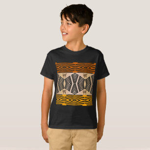 T-shirt motif tribal africain ethnique