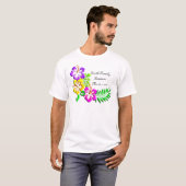 T-shirt Motif tropical de ketmie (Devant entier)