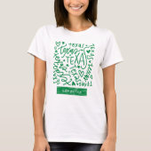 T-shirt Motif vert Texas Doodle (Devant)