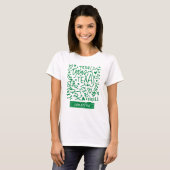 T-shirt Motif vert Texas Doodle (Devant entier)