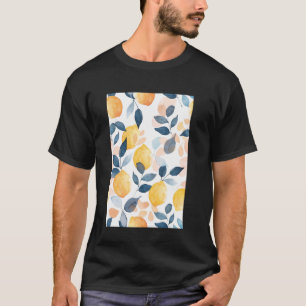 T-shirt Motif vintage Aquarelle Fruit Lemon