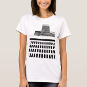 T-shirt Motif Windows Office en noir et blanc (Devant)