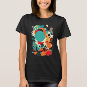 T-shirt Motifs circulaires vibrants Motifs Abstraits color
