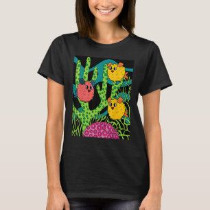 T-shirt Motifs d'animaux de poissons d'aquarium colorés