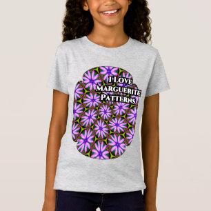 T-Shirt Motifs marguerite violet