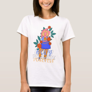 T-Shirt Motivant – Citation Restez Positif