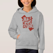 T-shirt Motivant pour Filles "Continuez Comme Ça" (Devant)