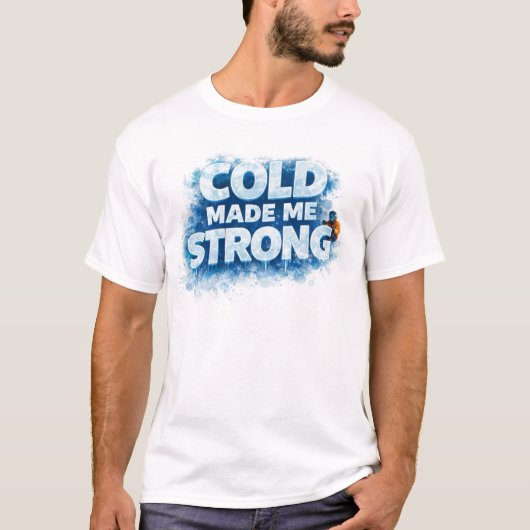 T-Shirt Motivant pour la Force en Hiver (Devant)