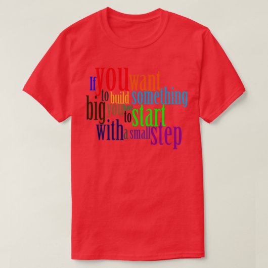 T-shirt motivating words (Design devant)