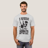 T-shirt Motivation "Body building" - Le Squat est le remèd (Devant entier)