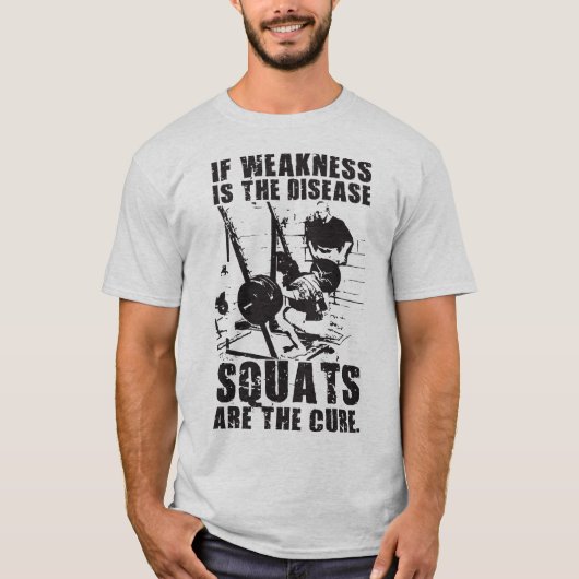 T-shirt Motivation "Body building" - Le Squat est le remèd (Devant)