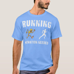 T-shirt Motivation course Squelette Chase drôle