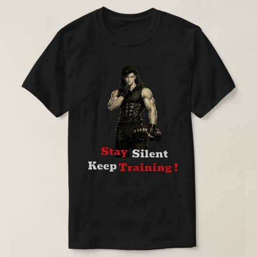 T-shirt Motivation de gym animé (Design devant)