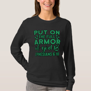 T-shirt Motivation de la Bible chrétienne Armure de Dieu É