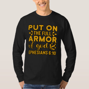 T-shirt Motivation de la Bible chrétienne Armure de Dieu É