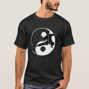 T-shirt Motivation de la méditation Yin Yang Tai Chi Tai J