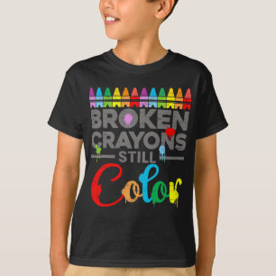 T-shirt Motivation De La Santé Dire Crayons Cassés Toujour