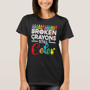 T-shirt Motivation De La Santé Mentale Dire Crayons Crayon