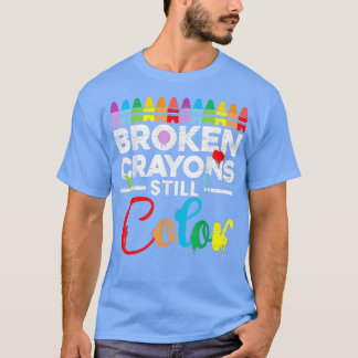 T-shirt Motivation De La Santé Mentale Dire Crayons Crayon