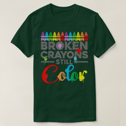 T-shirt Motivation De La Santé Mentale Dire Crayons Crayon (Design devant)