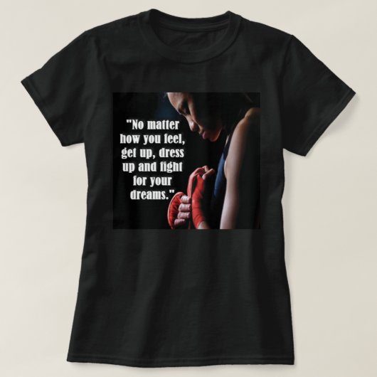 T-shirt Motivation de l'entraînement des femmes (Design devant)